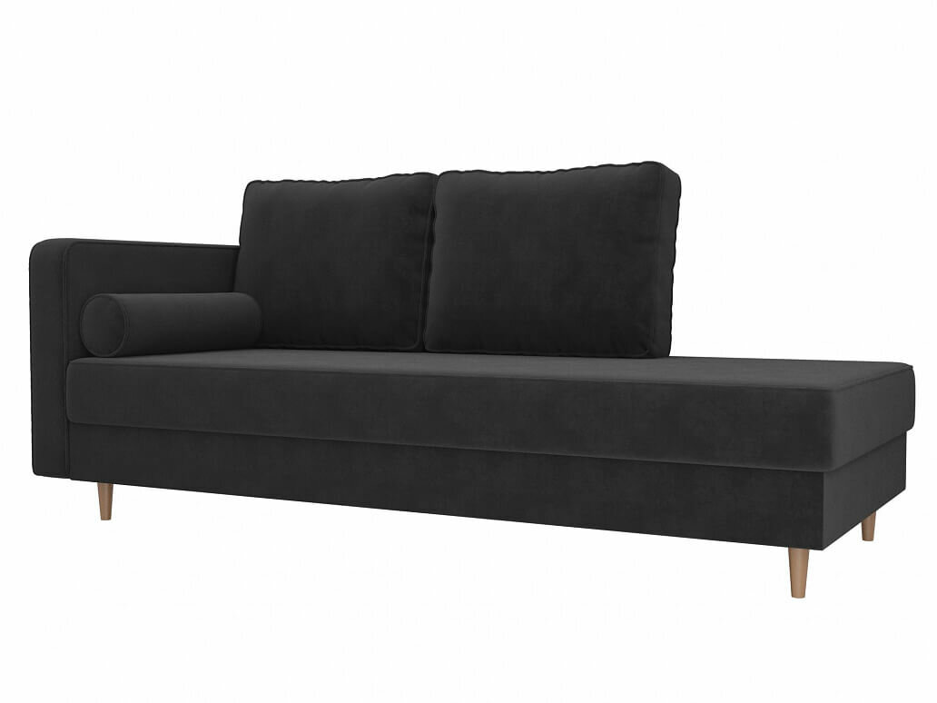 фото Artum Кушетка Прайм Велюр Серый Левое