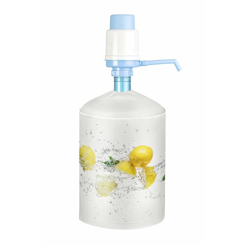 Чехол для бутыли 19л на помпу с принтом "лимоны"