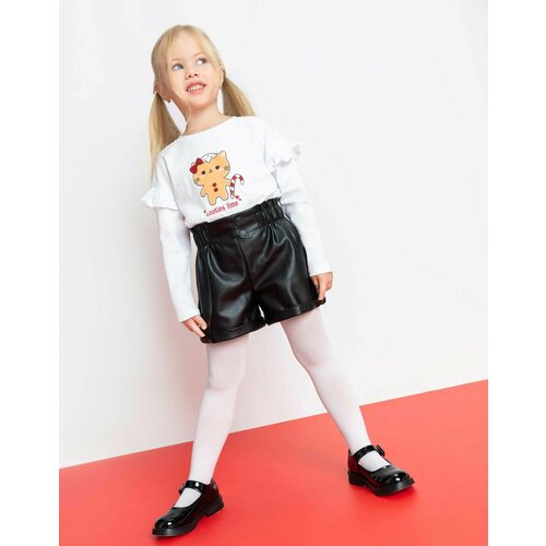 фото Лонгслив gloria jeans, размер 9-12мес/80, белый