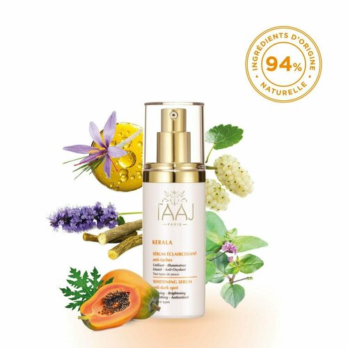 TAAJ KERALA SERUM ECLAIRCISSANT Осветляющая сыворотка для лица, 30 мл.