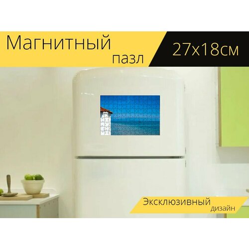 Магнитный пазл Корфу, греция, море на холодильник 27 x 18 см. магнитный пазл корфу греция залив на холодильник 27 x 18 см