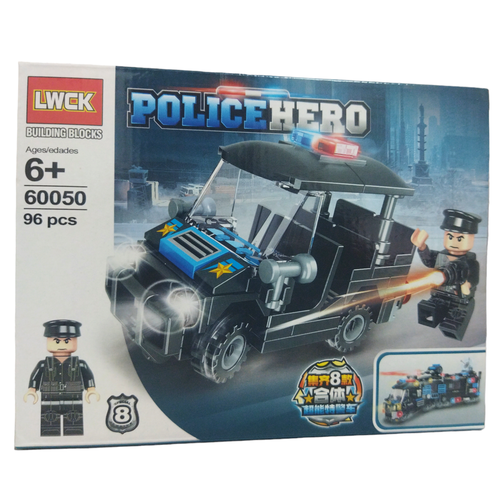 Конструктор полицейская машина серия POLICE HERO 96 деталей LWCK 60050-8 конструктор полицейская машина серия police hero 111 деталей lwck 60050 5