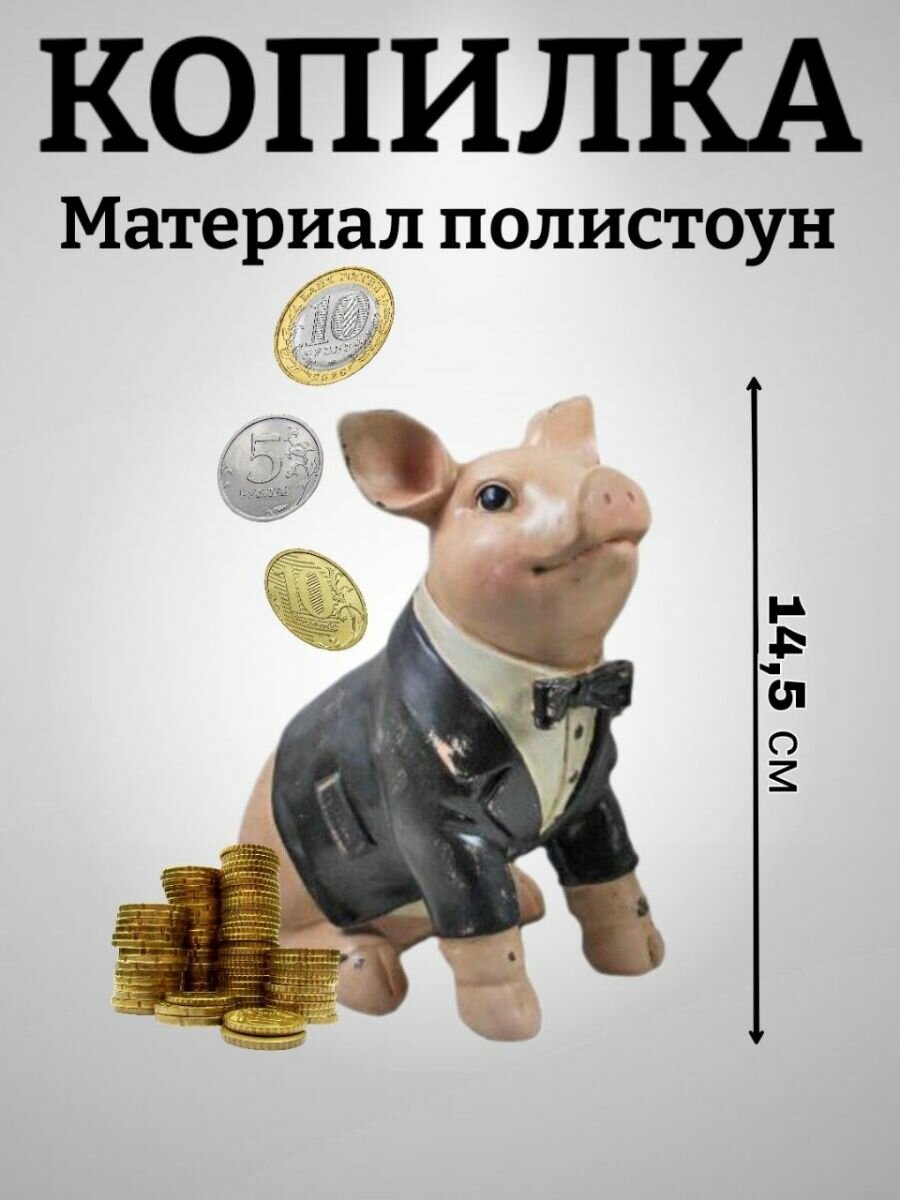 Копилка для денег "Свинка" мальчик сувенир