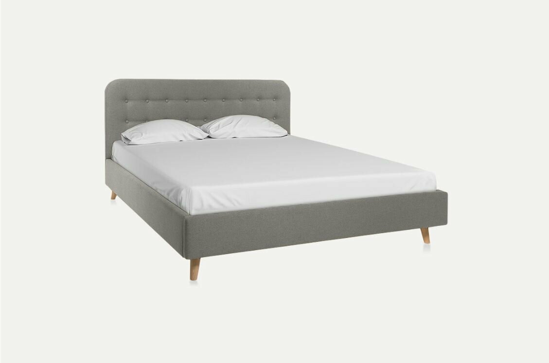 Кровать Динс 140 Velvet Grey