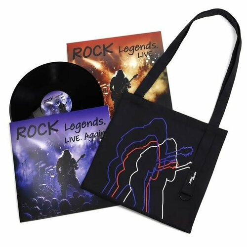 Виниловые пластинки ROCK LEGENDS. LIVE PROMO (2 LP) с сумкой-шопером для виниловых пластинок в подарок ac dc cd ac dc live to air greatest hits on air