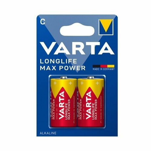 Батарейки Varta LONGLIFE MAX POWER (MAX TECH) LR14 C BL2 Alkaline 1.5V (4714) (2/20/200)