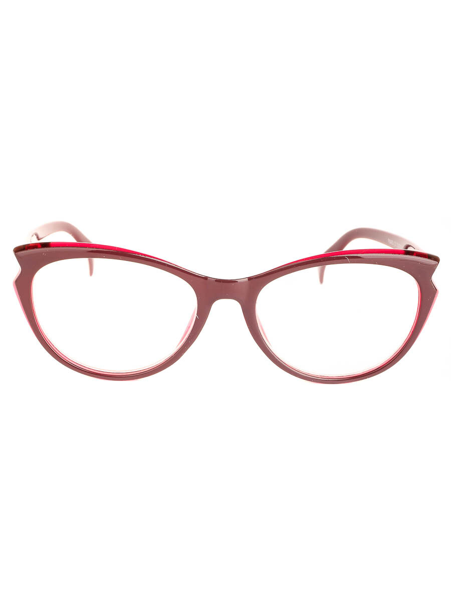 Готовые очки для чтения бордовые с диоптриями +1.00 футляр