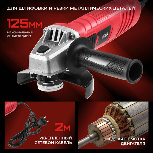 УШМ HIPER HAG780A 780 Вт 125 мм 389000₽