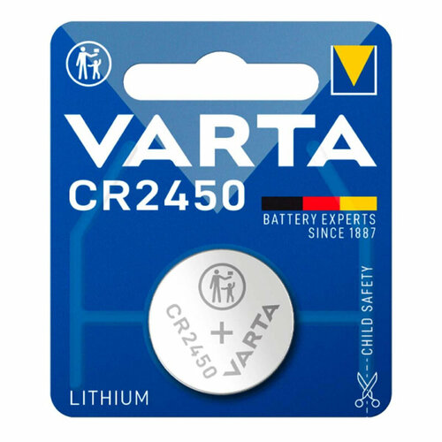 Батарейка Varta ELECTRONICS CR2450 1шт Lithium 3V (6450) (1/10/100)