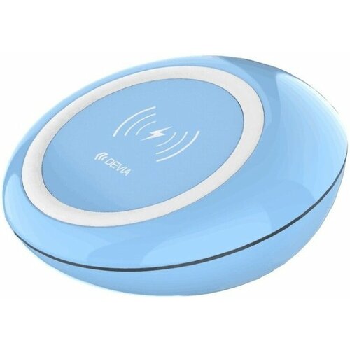 Devia Беспроводное зарядное устройство Fast Wireless Charger (blue) devia беспроводное зарядное устройство fast wireless charger pink