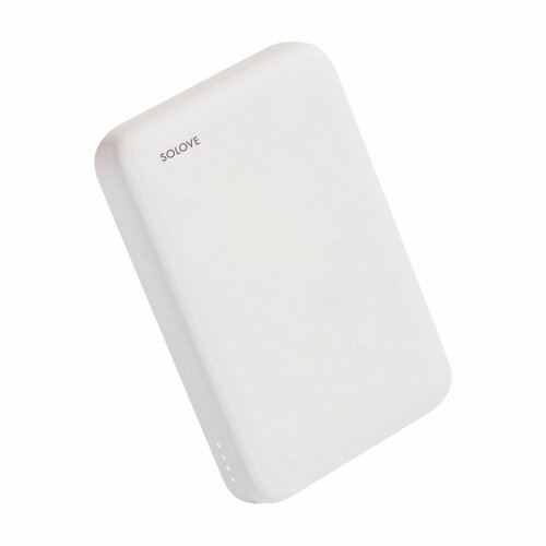 Внешний аккумулятор SOLOVE W12 Pro White RUS 10000mAh Magnetic MagSafe 20W QC 3.0 PD3.0 3A,