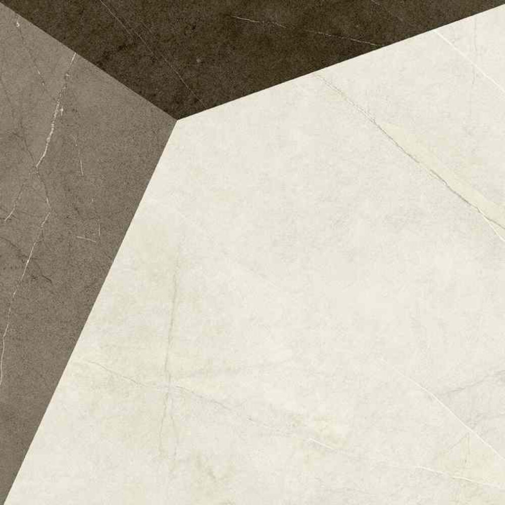 Керамогранит Coliseumgres  Колизеум Грес  Фьямма уайт вст  фрэйм ректификат 60х60 см  610080000235   1 08 м2 