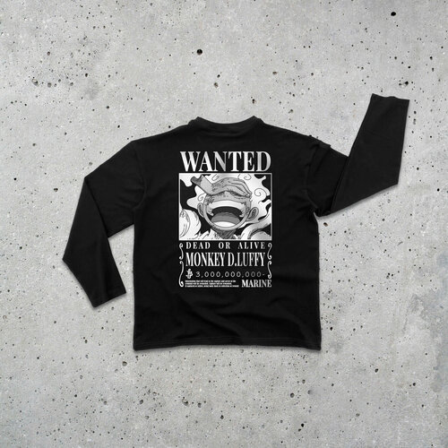 Лонгслив FFF, размер L, черный