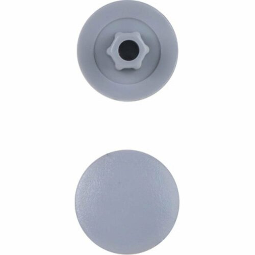 Заглушка под конфирмат виртуоз светло-серая, 50 шт. 43429