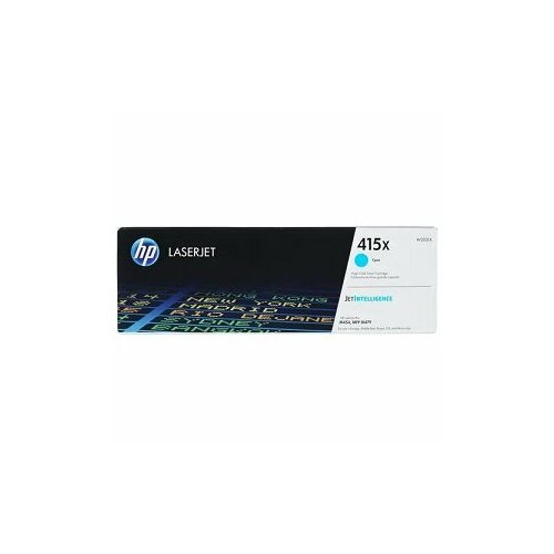 МПС Картридж HP 415X лазерный повышенной емкости голубой (6000 стр) мпс картридж hp 654a лазерный голубой 15000 стр