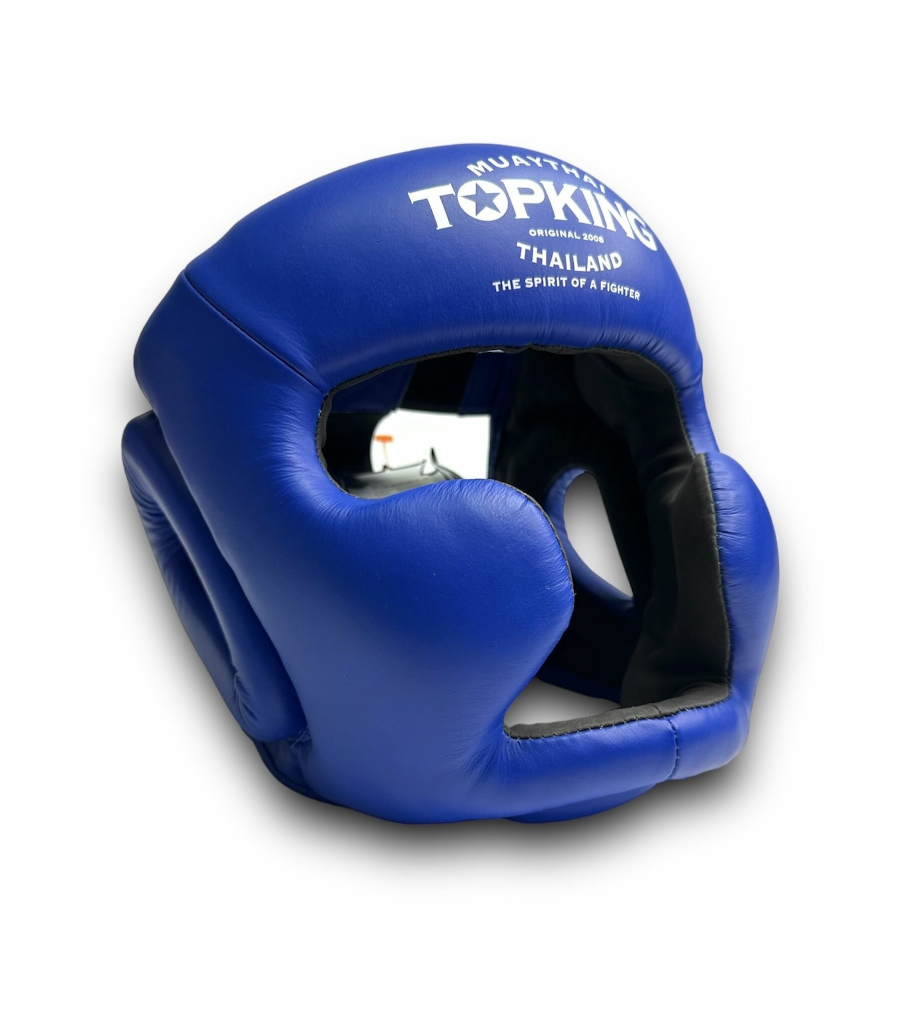 Шлем для тайского бокса Top King Head Guard "Full Coverage" blue XL