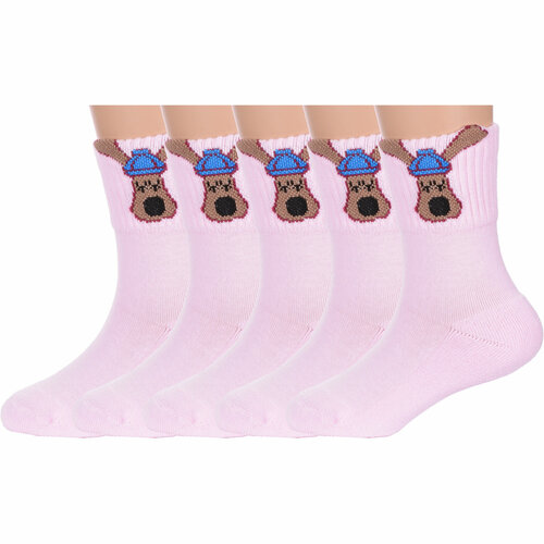 Носки PARA socks, 5 пар, размер 16, розовый