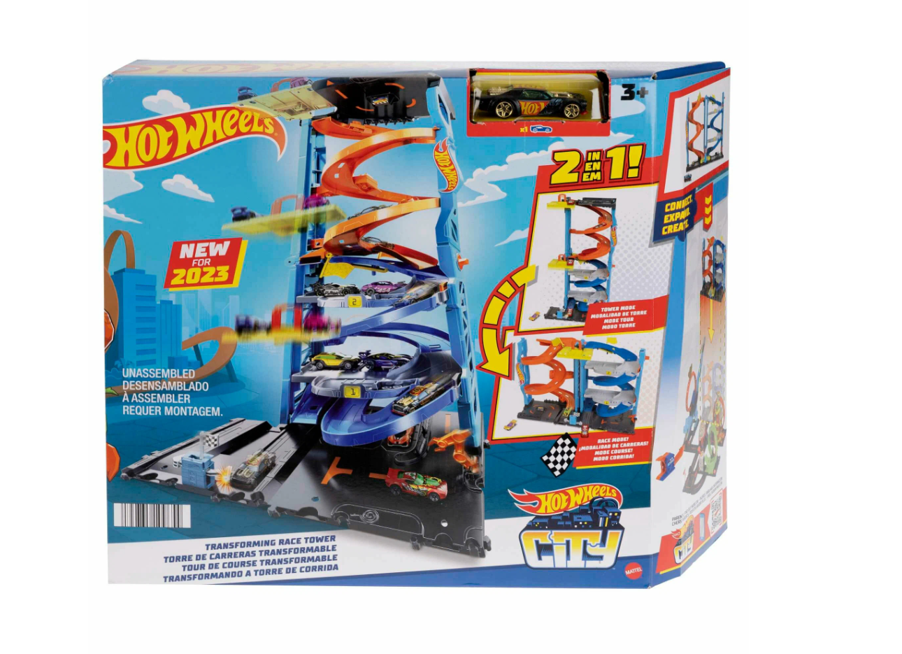 Игровой набор с автомобилем Mattel Hot Wheels "Супербашня для гонок", HKX43