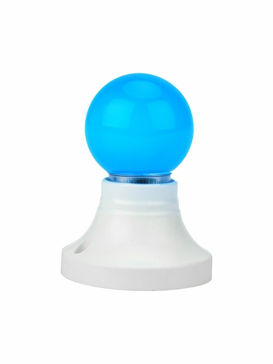 фото Лампа светодиодная Е27 Синяя 1вт