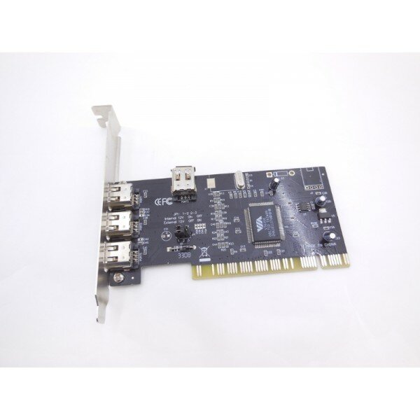 Плата расширения БУ FireWire (IEEE 1394) PCI VIA VT6306-0617CD (разъемы: 3x 6-pin)