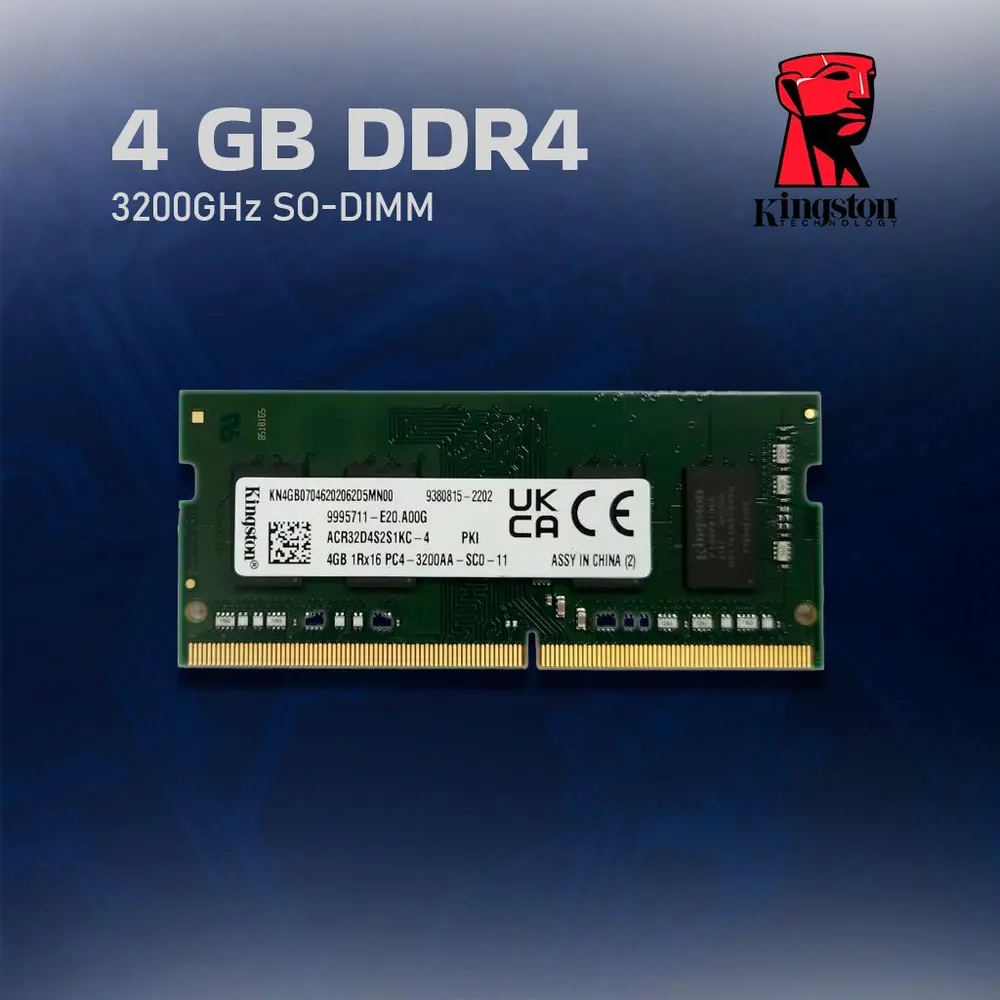 Kingston SODIMM 4GB 3200MHz DDR4 Non-ECC CL22 SR x16 - фото №19