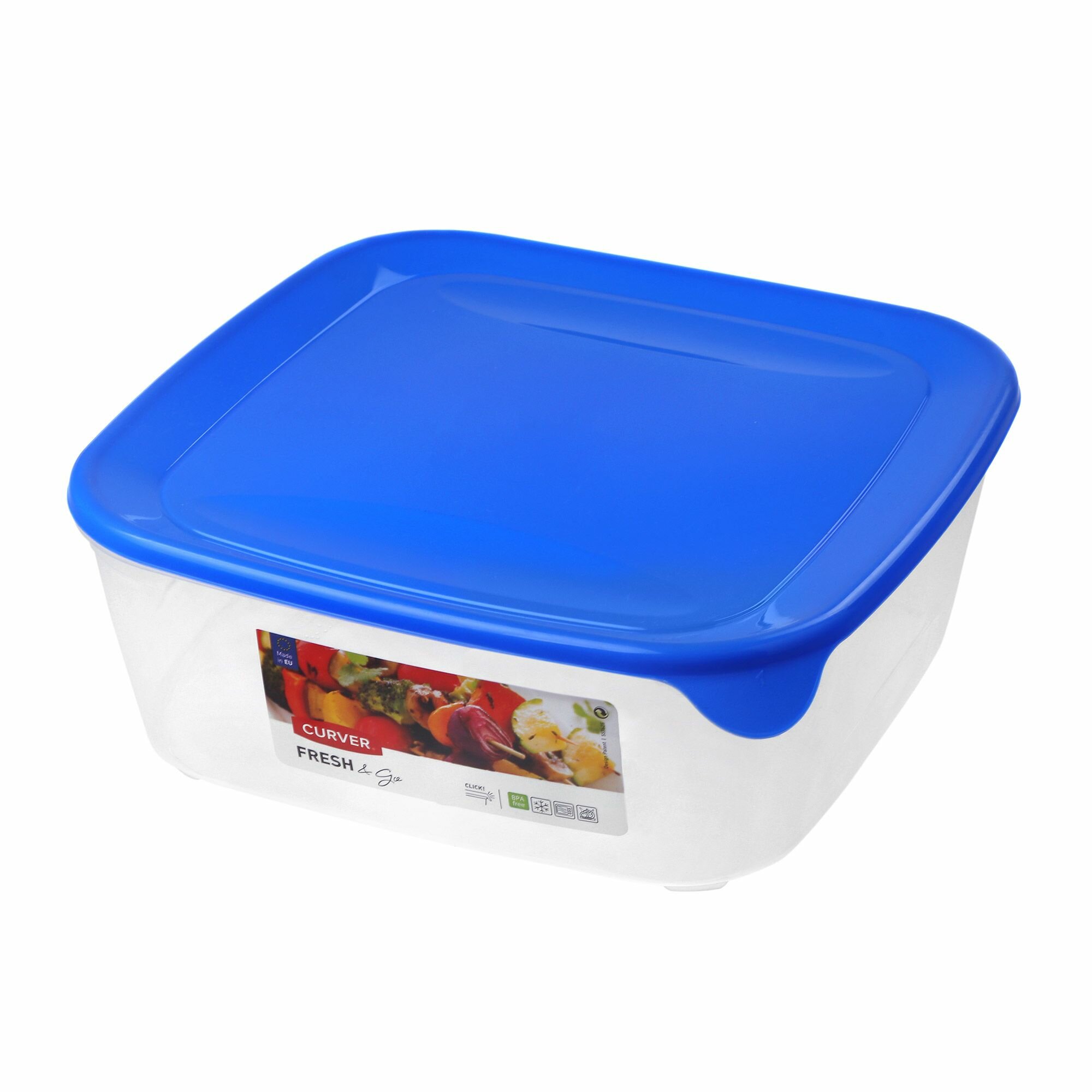 фото Контейнер для еды Curver fresh&go 2.9 л синий, контейнер для хранения