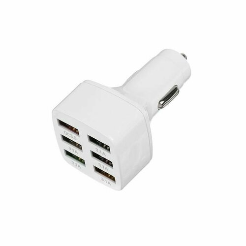 Зарядное устройство 6 USB 31 А черный с подсветкой 820₽