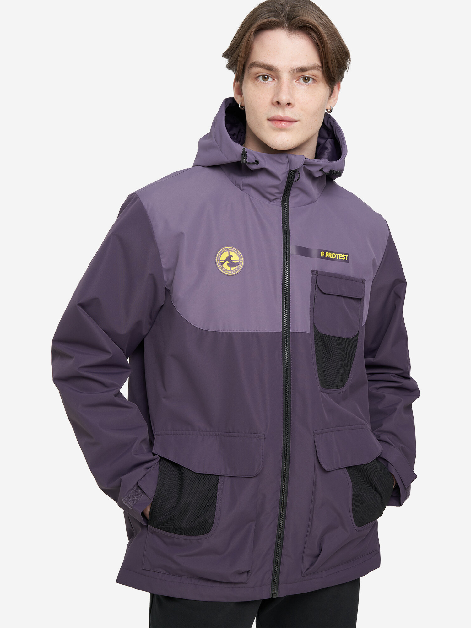 Куртка PROTEST Protest SS24 Male Padded Block jacket, размер 54, фиолетовый