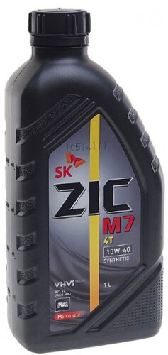 Моторное масло ZIC M7 4Т 10W-40 синтетическое 1 л