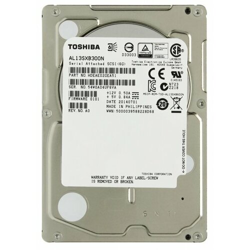 Жесткий диск Toshiba AL13SXB300N 300Gb SAS 2,5 HDD жесткий диск toshiba al13sxb300n