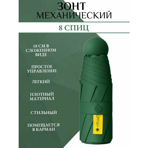 Мини-зонт Дождя.NET, зеленый