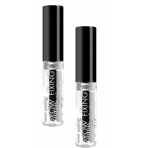 Гель-фиксатор Luxvisage для бровей Brow Fixing, прозрачный, 2 шт