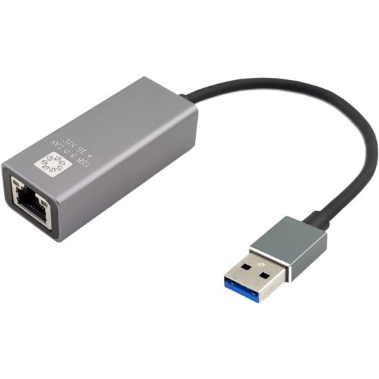 Кабель-адаптер 5BITES UA3-45-13BK USB3.0 RJ45 1G AL серый