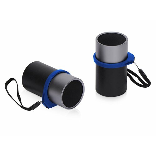 Портативные парные TWS колонки «Mates», цвет черный, серебристый, синий