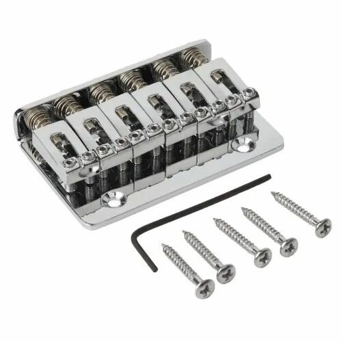 Фиксированный бридж для электрогитары 6-струнный ST для электрогитары Stratocaster хром