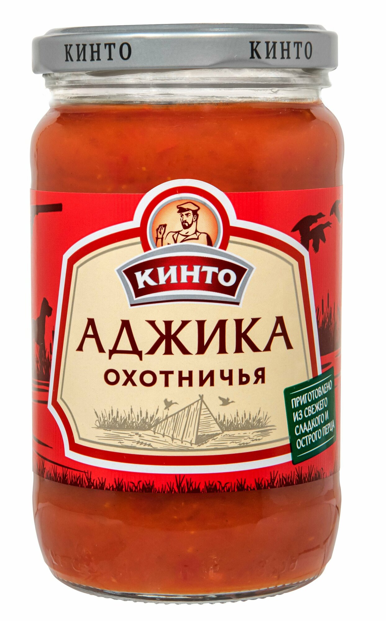 Соус перечный Аджика "Охотничья" ТМ "Кинто", 360 гр