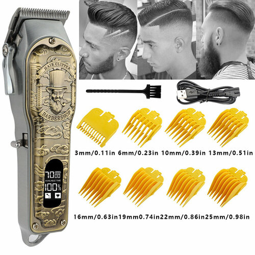 Профессиональная электрическая машинка для стрижки волос в ретро стиле с высокопроизводительными ножницами 166500₽