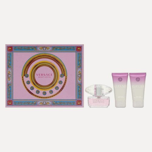 Изображение товара Versace BRIGHT CRYSTAL Женский парфюмерный набор (туалетная вода 50 мл + гель д/душа + бальзам д/тела)