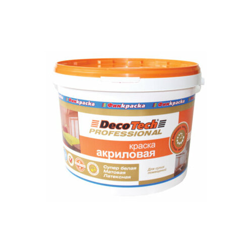 Краска вэ DecoTech акриловая 13_5кг 1236₽