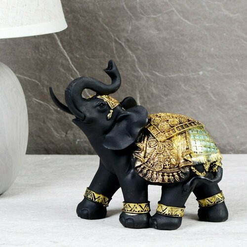 Статуэтка Слон 17 см черный