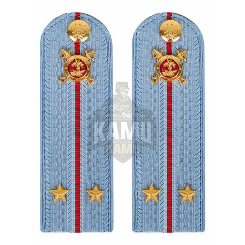 Погоны Полиция на рубашку голубые Пластик Звание Лейтенант