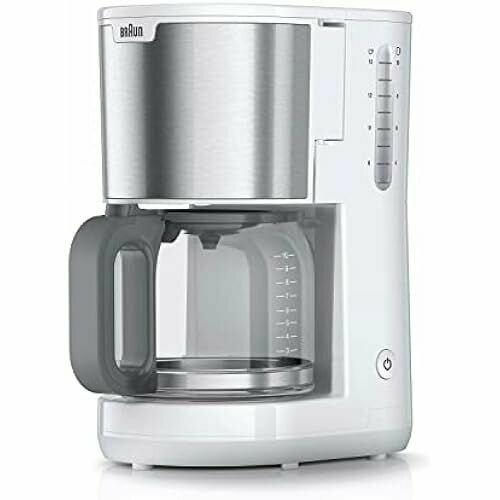 Кофемашина Braun Household PurShine KF1500WH KF 1500 WH кофемашина с фильтром и стеклянным кувшином на 10 чашек система OptiBrew автоматическое отключение 1000 Вт белый 1375100₽