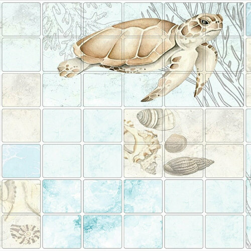 Панель ПВХ мозаика Морская фауна 957х482 229₽