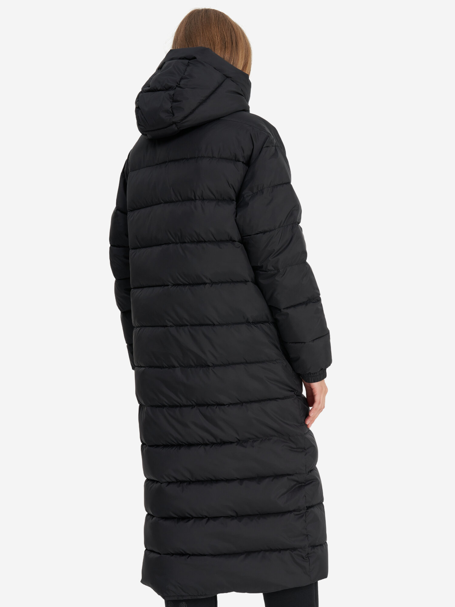 Пуховик Kappa Authentic Women's Fake Down Coats, размер 42-44, черный — фото 1