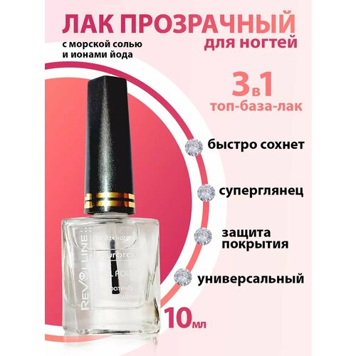 Топ для ногтей глянцевый прозрачный лак