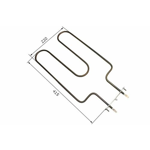 ТЭН для духовки 1200W, 230V, нижний (Лысьва) 415х220 мм