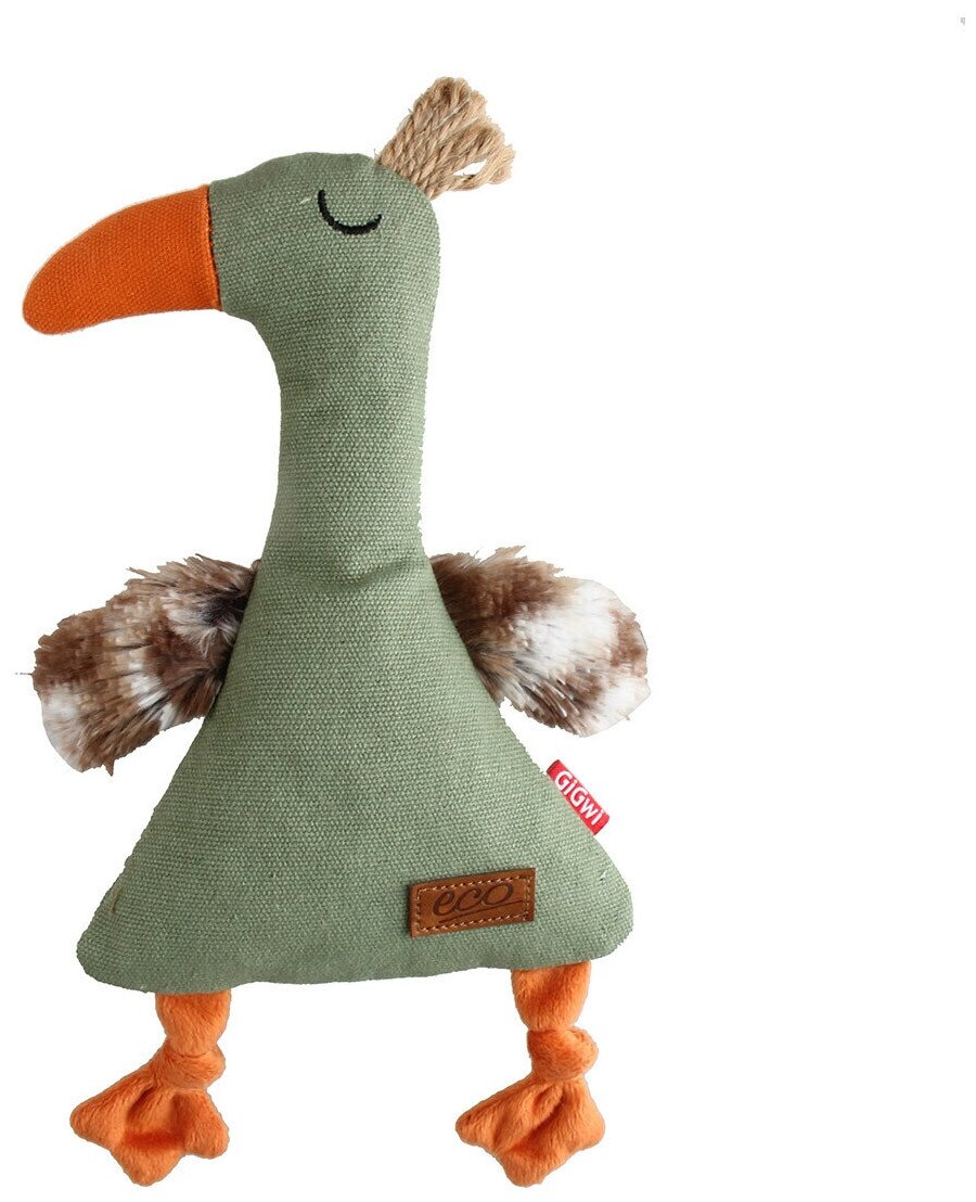 Игрушка GIGWI Catch & Fetch Eco Утка для собак (25 см) — фото 1