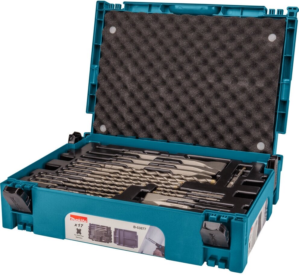 Набор буров и долот SDS-Plus в кейсе MAKPAC 17 шт. MAKITA B-53877