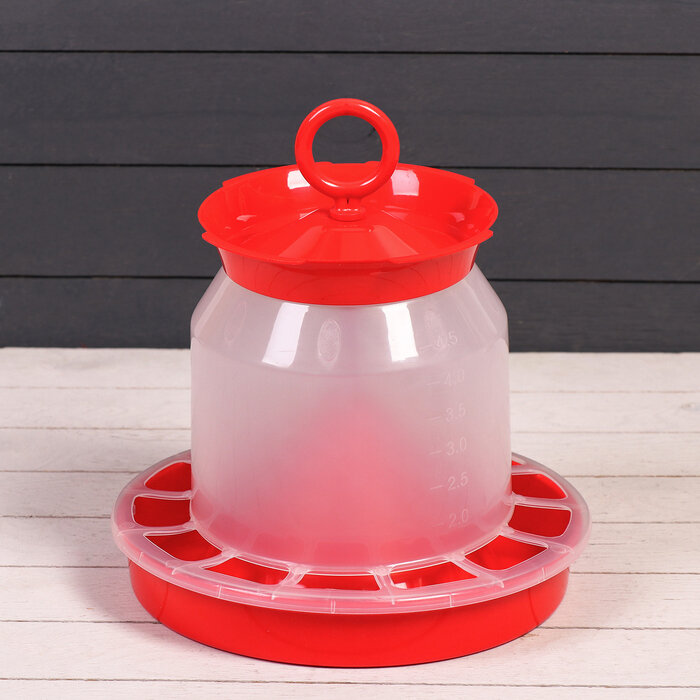 Кормушка бункерная для домашней птицы на 5 кг.