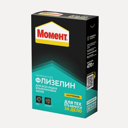 Изображение товара Клей для всех видов флизелиновых обоев Момент Флизелин (470гр)